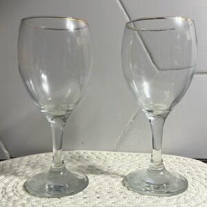Two cocktail glasses